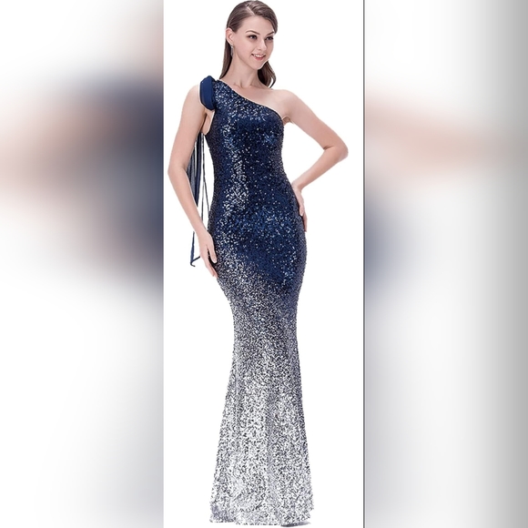 Sequined ombre Mermaid gown - size S BNWT - Picture 1 of 5